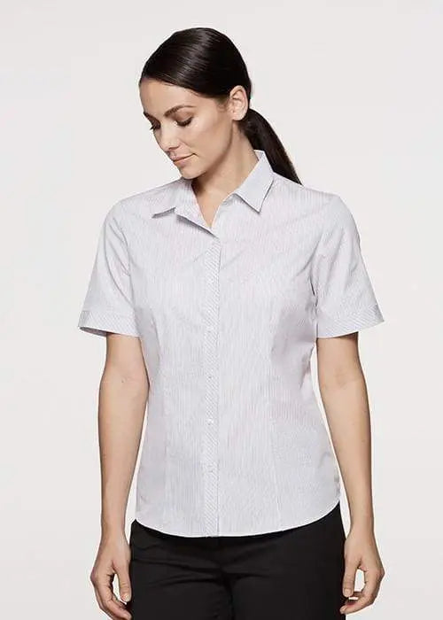 Aussie Pacific Ladies Bayview Short Sleeve Shirt 2906S Metro Workwear.